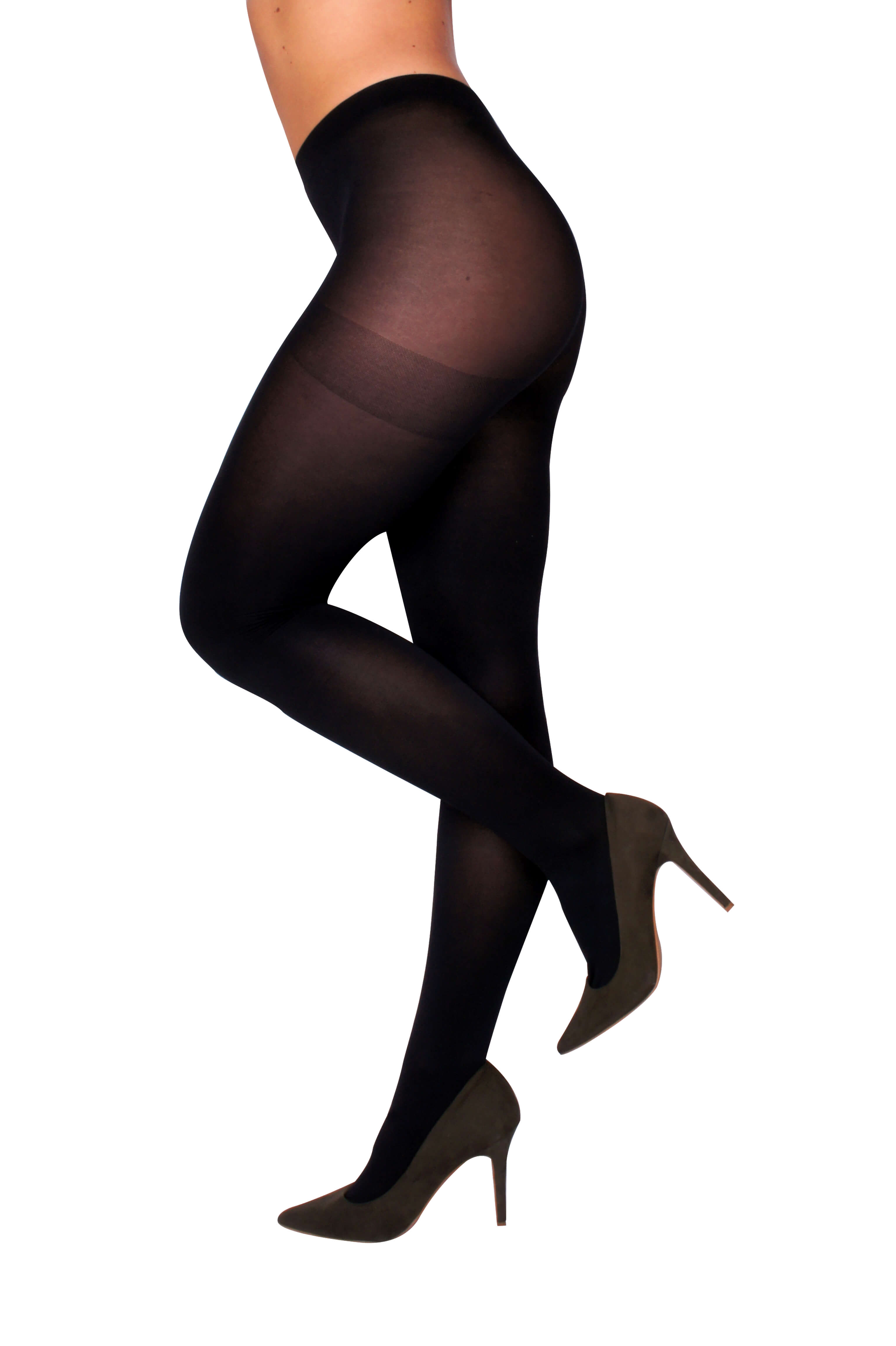 Manouxx Panty Elegance 100 Den Zwart, foto 2 van 2