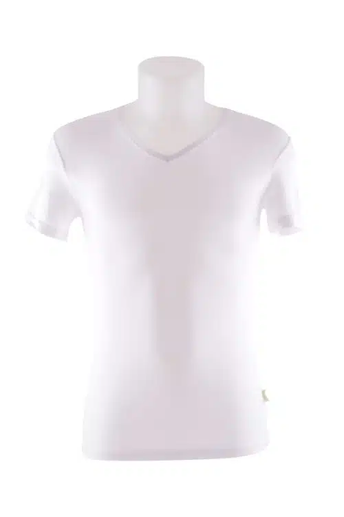 Boru Bamboo T-Shirt V-Hals Wit