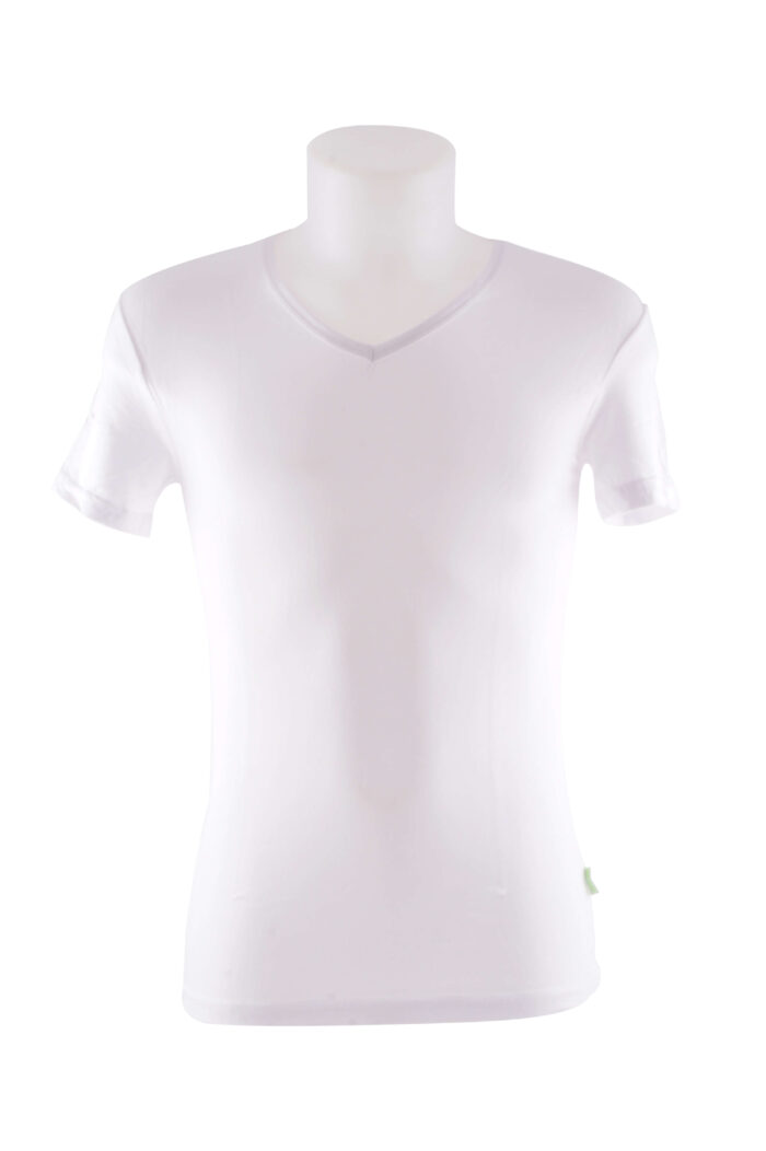 Boru Bamboo T-Shirt V-Hals Wit