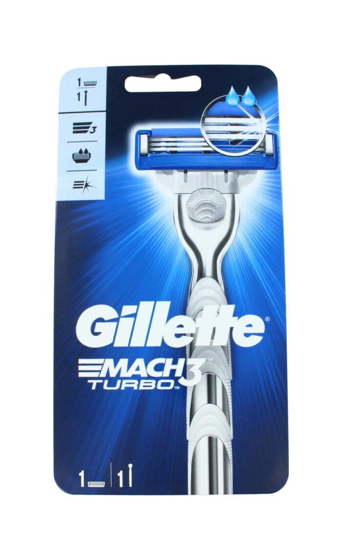 Gillette Mach3 Turbo Houder + 1 Mesje