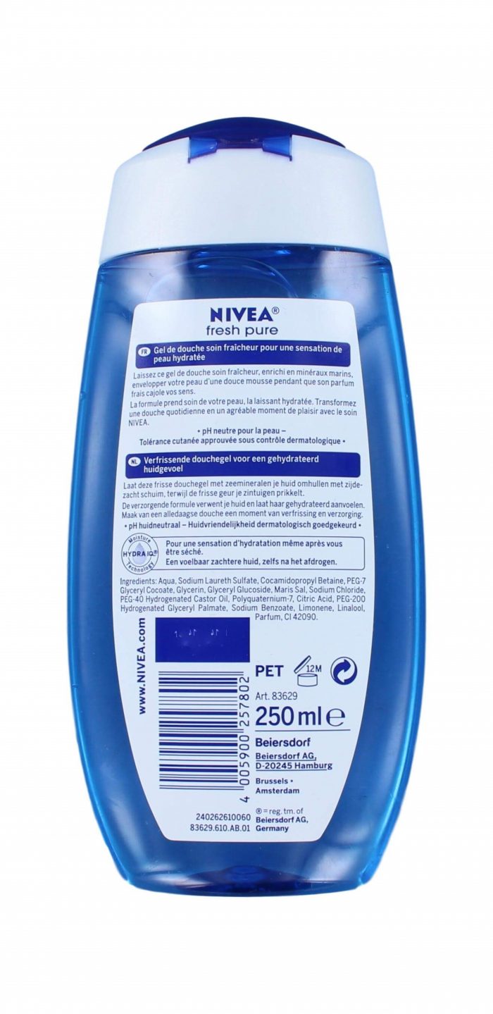 Nivea Douchegel Fresh Pure, 250 ml