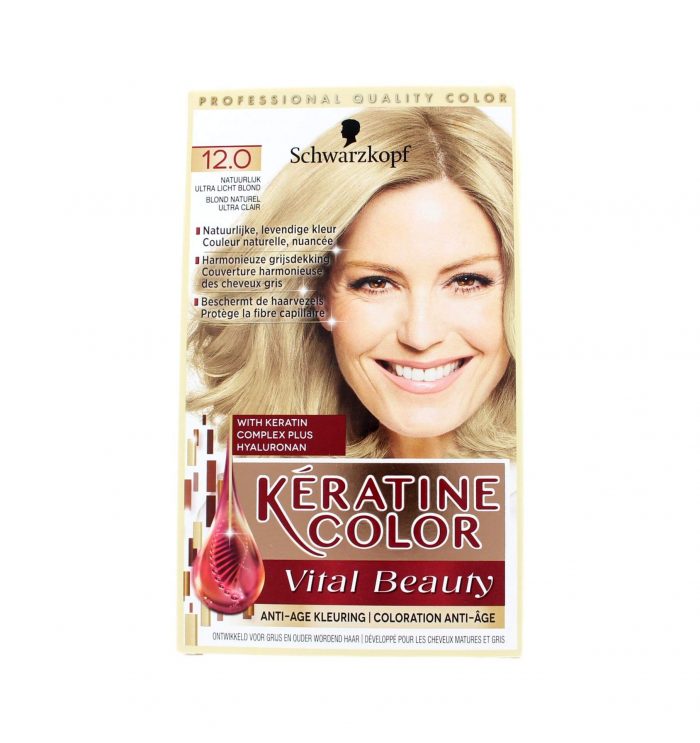 Keratine Color Haarverf 12.0 Natuurlijk Ultra Licht Blond