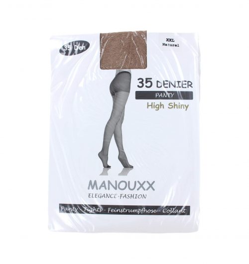 Manouxx Panty Shiny 35 Den Naturel