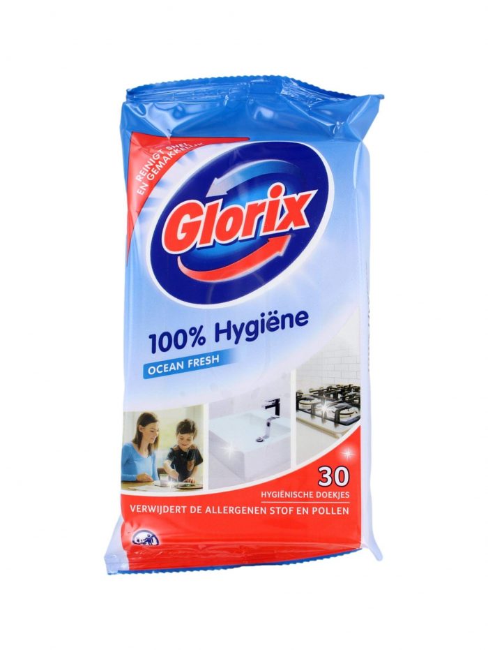 Glorix Schoonmaakdoekjes Original Ocean Fresh, 30 stuks