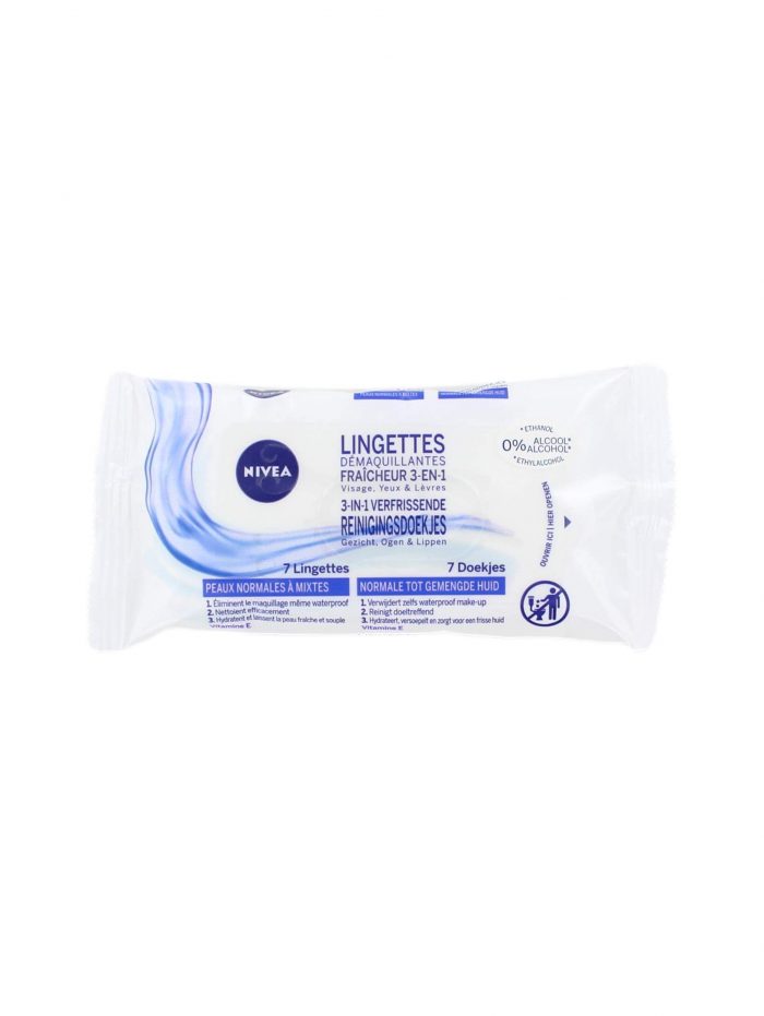 Nivea Reinigingsdoekjes 3-in1 Verfrissend, 7 Stuks