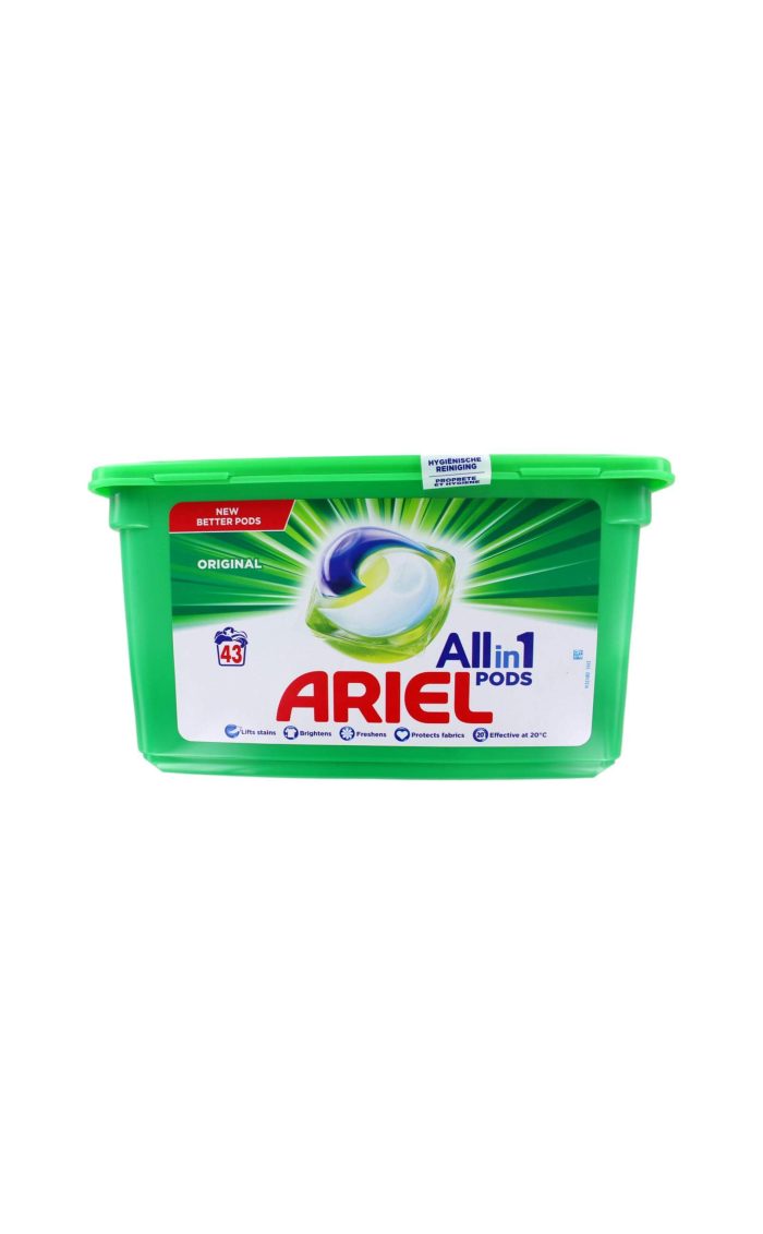 Ariel Wasmiddel Pods All In 1 Original, 43 Stuks