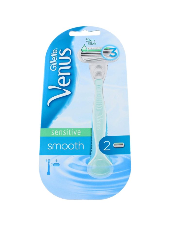 Gillette Venus Houder Sensitive Smooth + 2 Mesjes