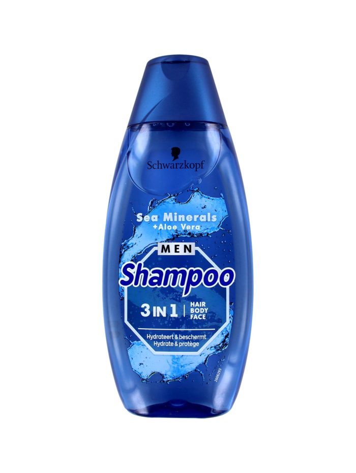 Schwarzkopf Men Shampoo 3in1 Sea Minerals, 400 ml