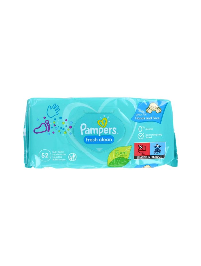 Pampers Babydoekjes Fresh Clean, 52 Stuks