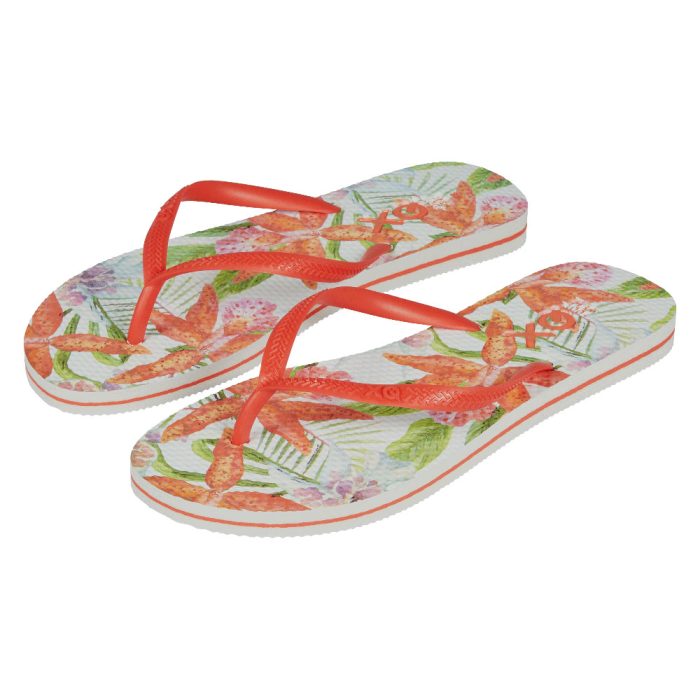 XQ Flipflops Flowers White/Pink
