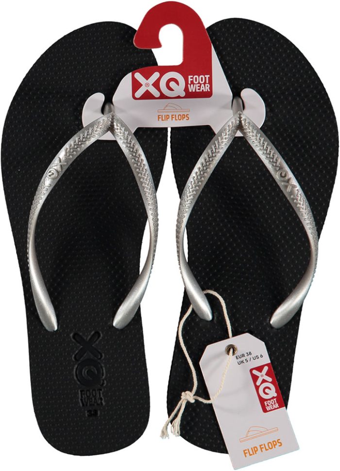 XQ Flipflops Silver