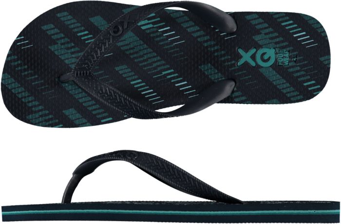 XQ Men Flipflops Multi Green