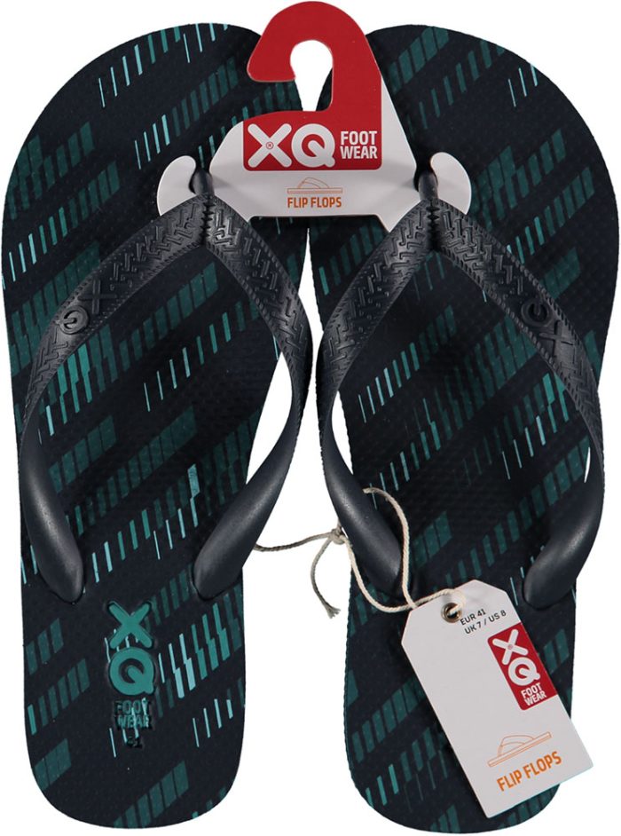 XQ Men Flipflops Multi Green