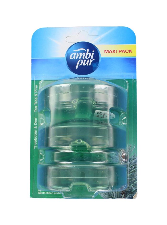 Ambi Pur Toiletblok Navulling Theeboom & Den, 3x55 ml