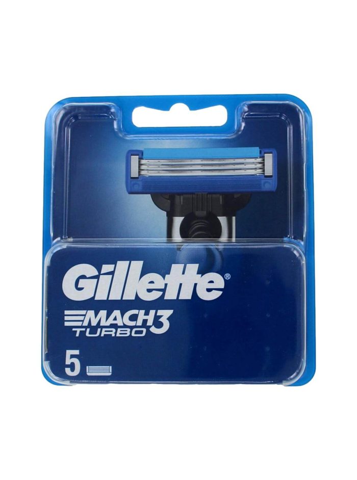 Gillette Scheermesjes Mach3 Turbo, 5 Stuks