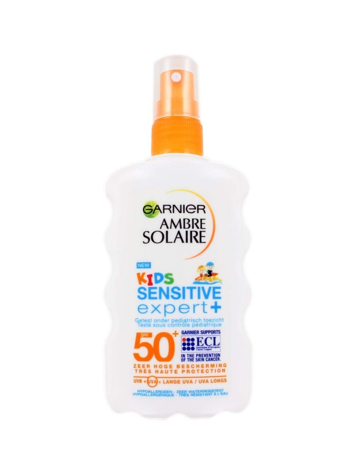 Garnier Ambre Solaire Zonnebrand Kids Sensitive Expert Factor 50+ Spray, 200 ml