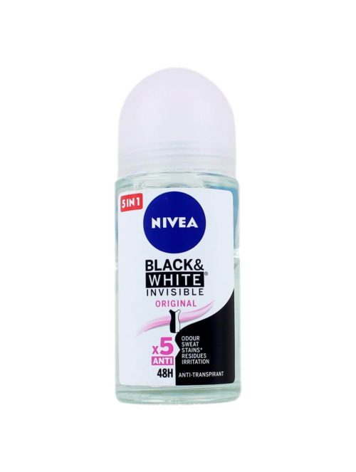 Nivea Deodorant Roller Invisible Black & White Original, 50 ml