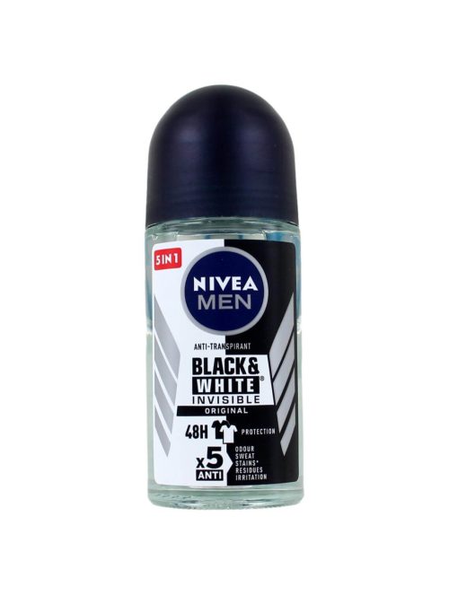 Nivea Men Deodorant Roller Invisible Black & White Power, 50 ml