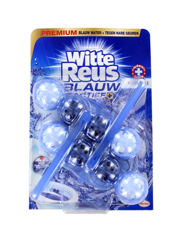 Witte Reus Flush Blauw Actief+ Hygienisch, 2x50 Gram