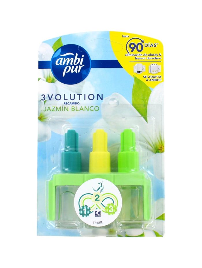 Ambi Pur 3Volution Navulling Witte Jasmijn, 20 ml