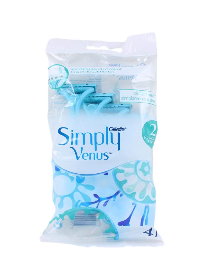 Gillette Venus Wegwerpscheermesjes Simply, 4 Stuks