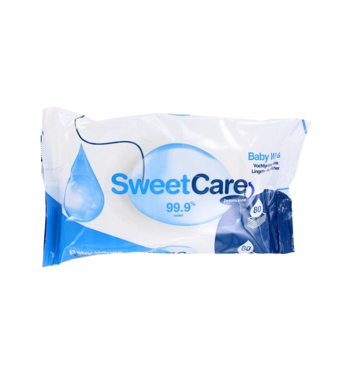 SweetCare Baby Waterdoekjes, 80 Stuks