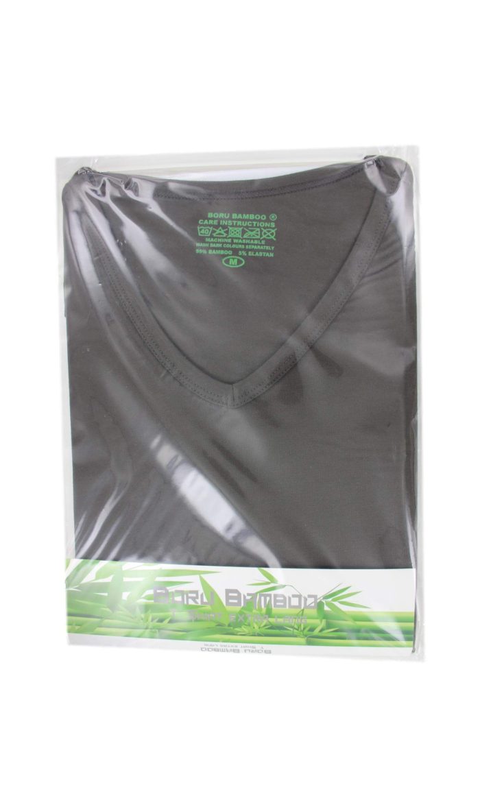 Boru Bamboo T-Shirt V-Hals Khaki