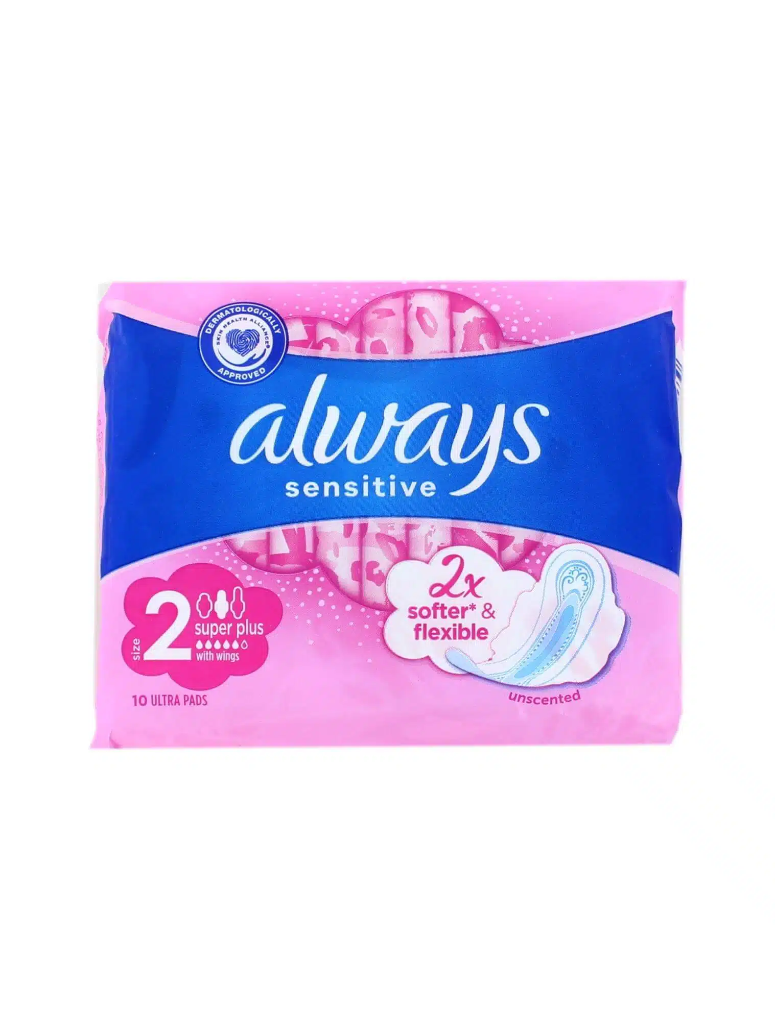 Always Maanverband Met Vleugels Sensitive Super Plus, 10 Stuks