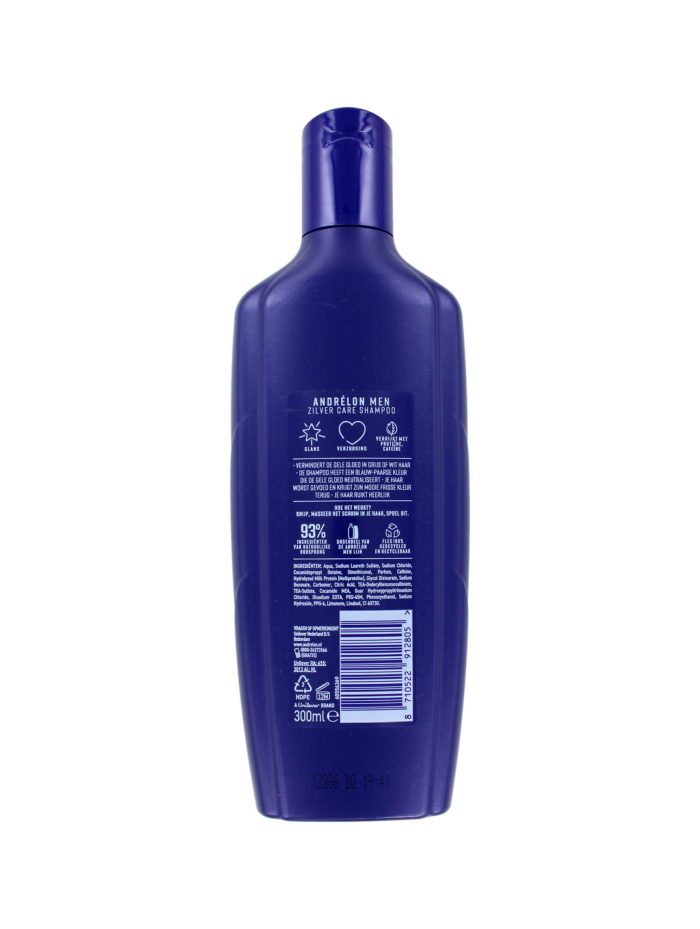 Andrelon Shampoo For Men Zilver Care, 300 ml