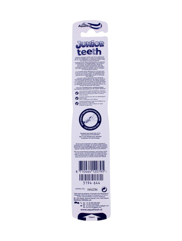 Aquafresh Tandenborstel Soft Junior, 6+ Jaar