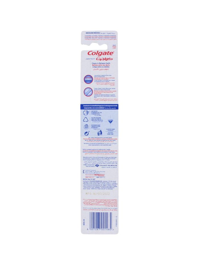Colgate Tandenborstel Double Action Medium, 2 Stuks