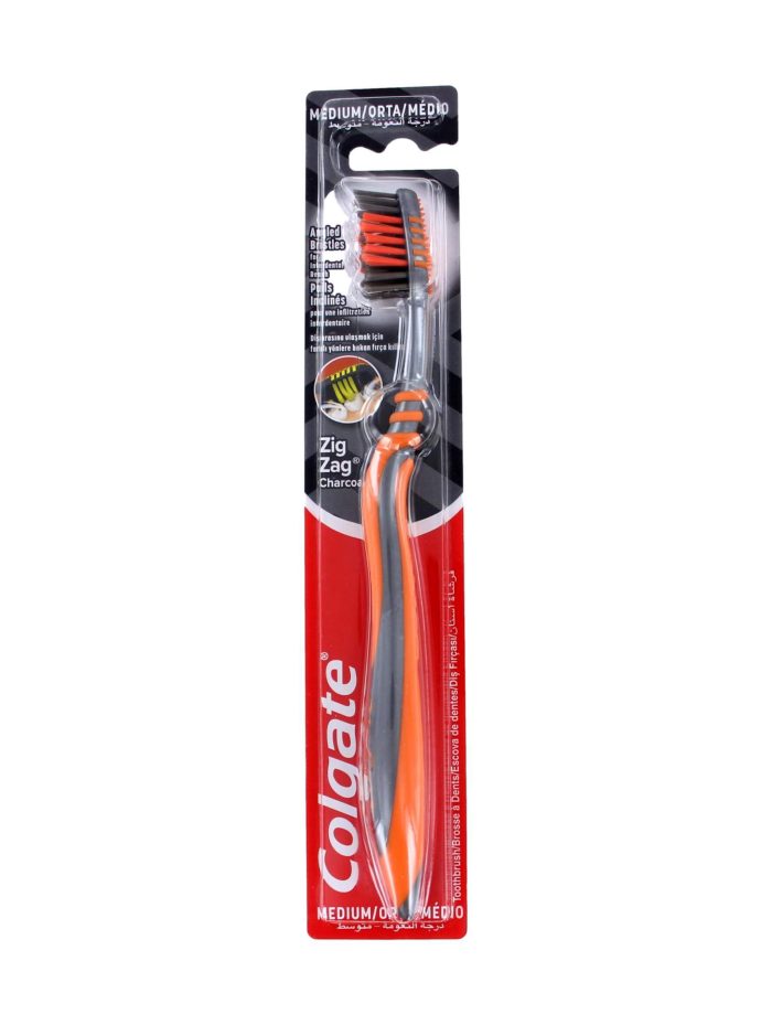 Colgate Tandenborstel Zigzag Charcoal Medium