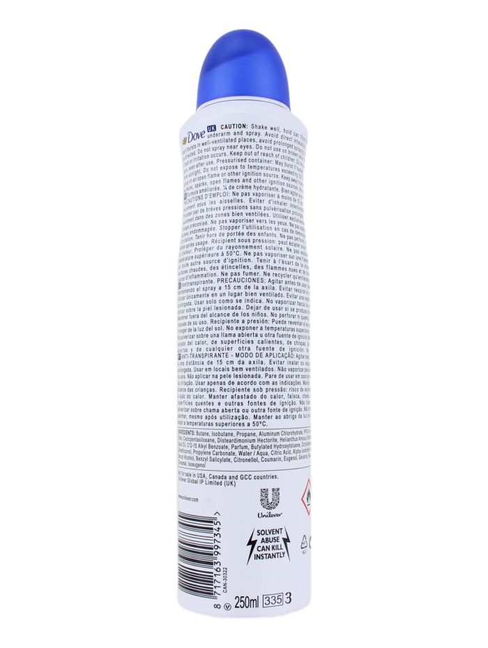 Dove Deodorant Spray Original, 250 ml