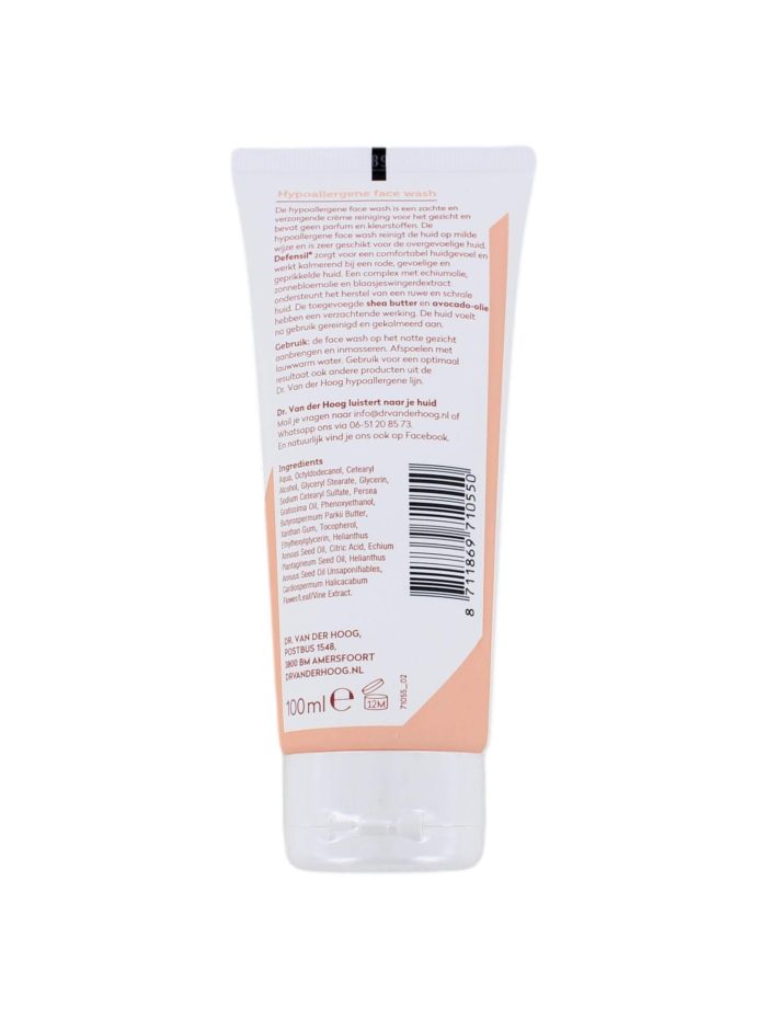 Dr. Van der Hoog Face Wash Hypoallergeen, 100 ml