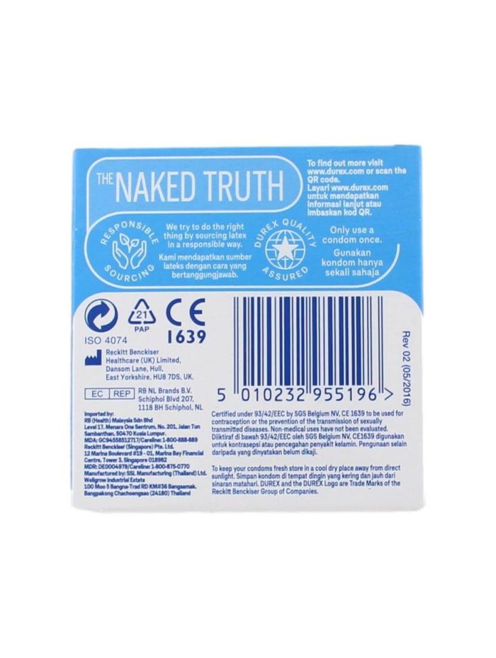 Durex Condooms Close Fit, 3 Stuks