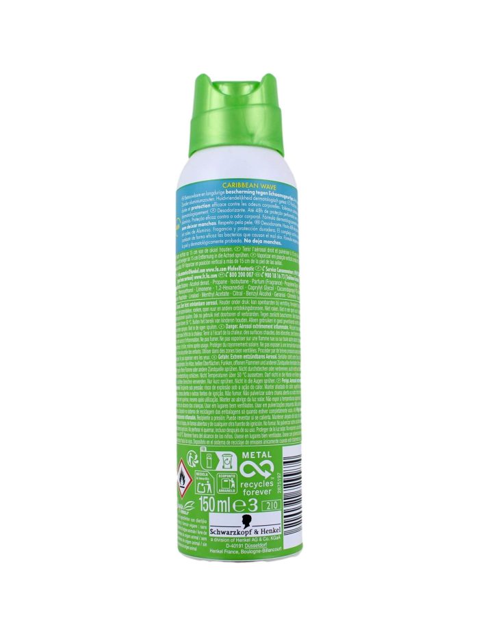 Fa Deodorant Spray Caribbean Lemon, 150 ml