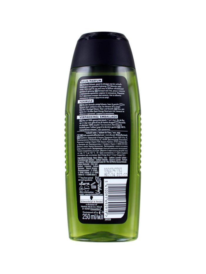 Fa Men Douchegel Sport Energy Boost, 250 ml