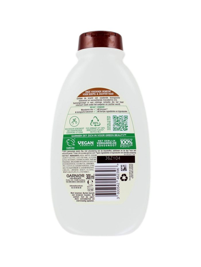 Garnier Loving Blends Shampoo Kokos Melk & Macadamia, 300 ml