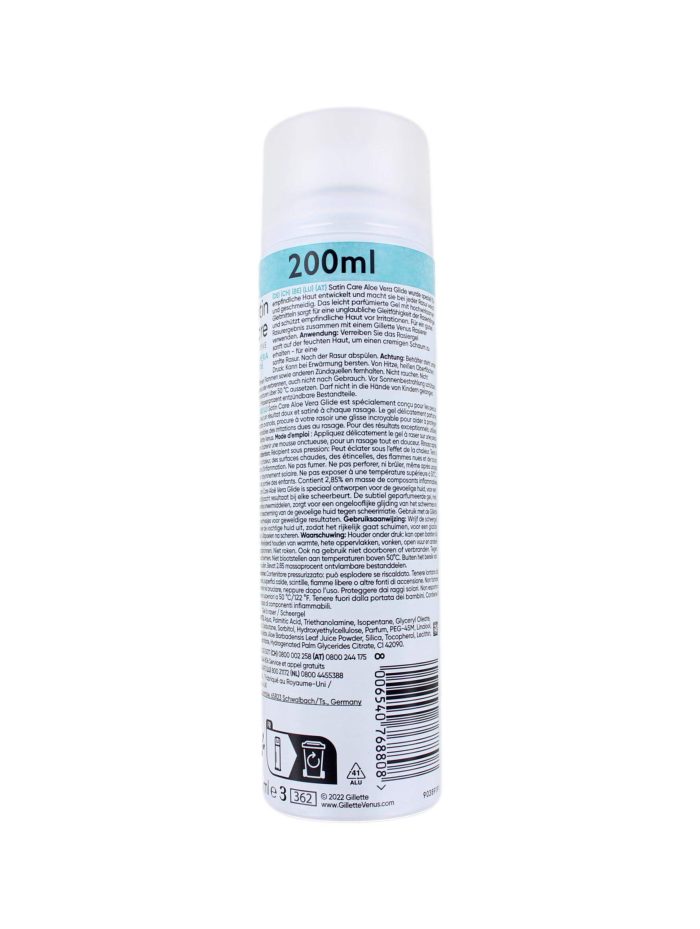 Gillette Satin Care Scheergel Gevoelige Huid, 200 ml