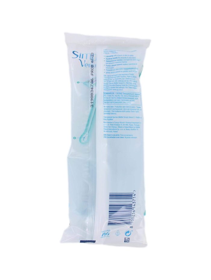 Gillette Venus 2 Wegwerpscheermesjes Simply, 4 Stuks