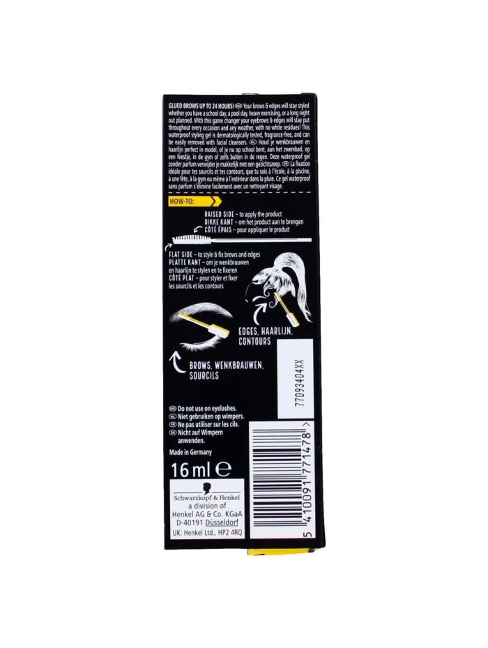Got2b Gel Glued 4 Brows & Edges Waterproof, 16 ml