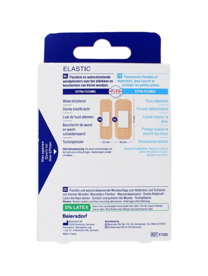Hansaplast Pleisters Elastic, 20 Strips