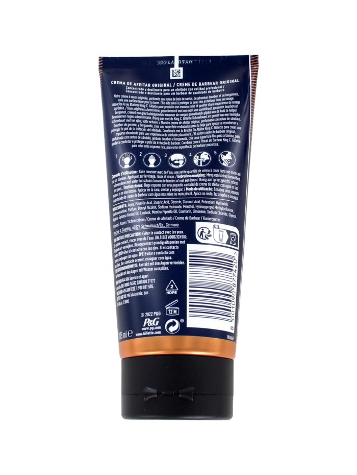 King C Gillette Scheercreme, 175 ml