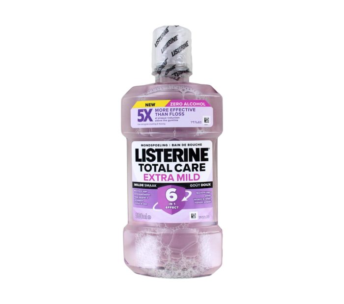 Listerine Mondwater Total Care Extra Mild, 500 ml