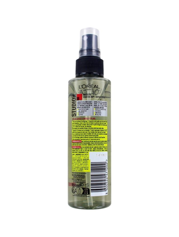 L'Oreal Studio Line Invisi Fix Precise Gel-Spray nr 8, 150 ml