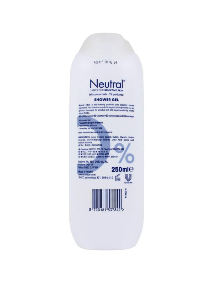 Neutral Douchegel Sensitive Skin, 250 ml