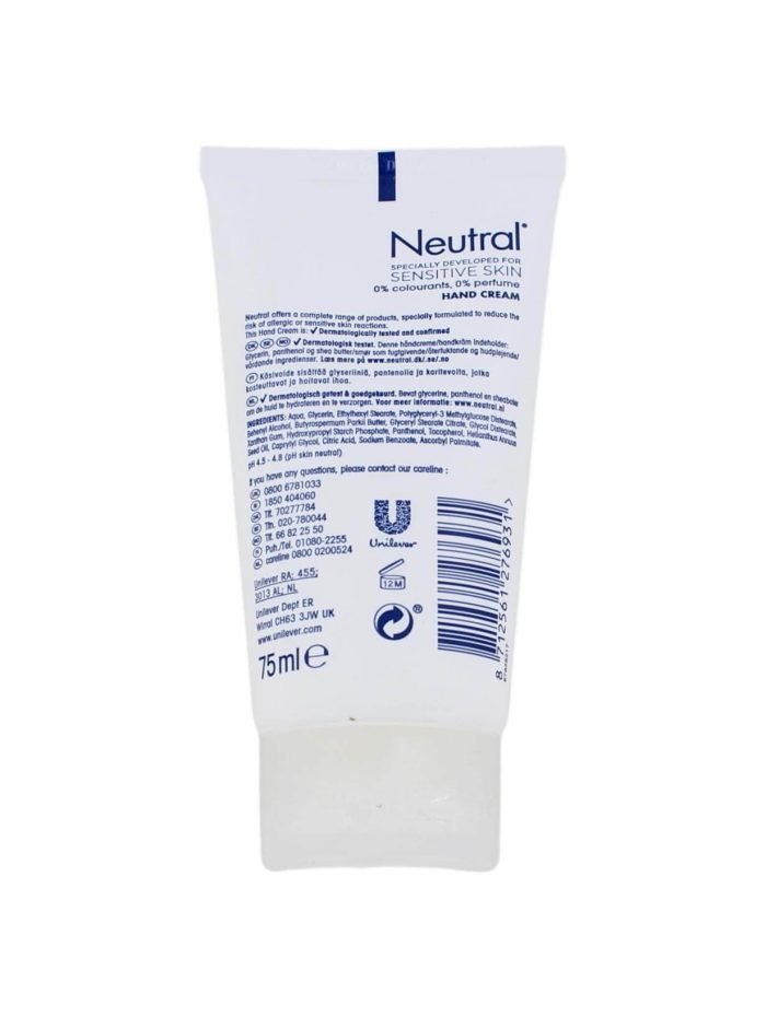 Neutral Handcreme Sensitive Skin, 75 ml
