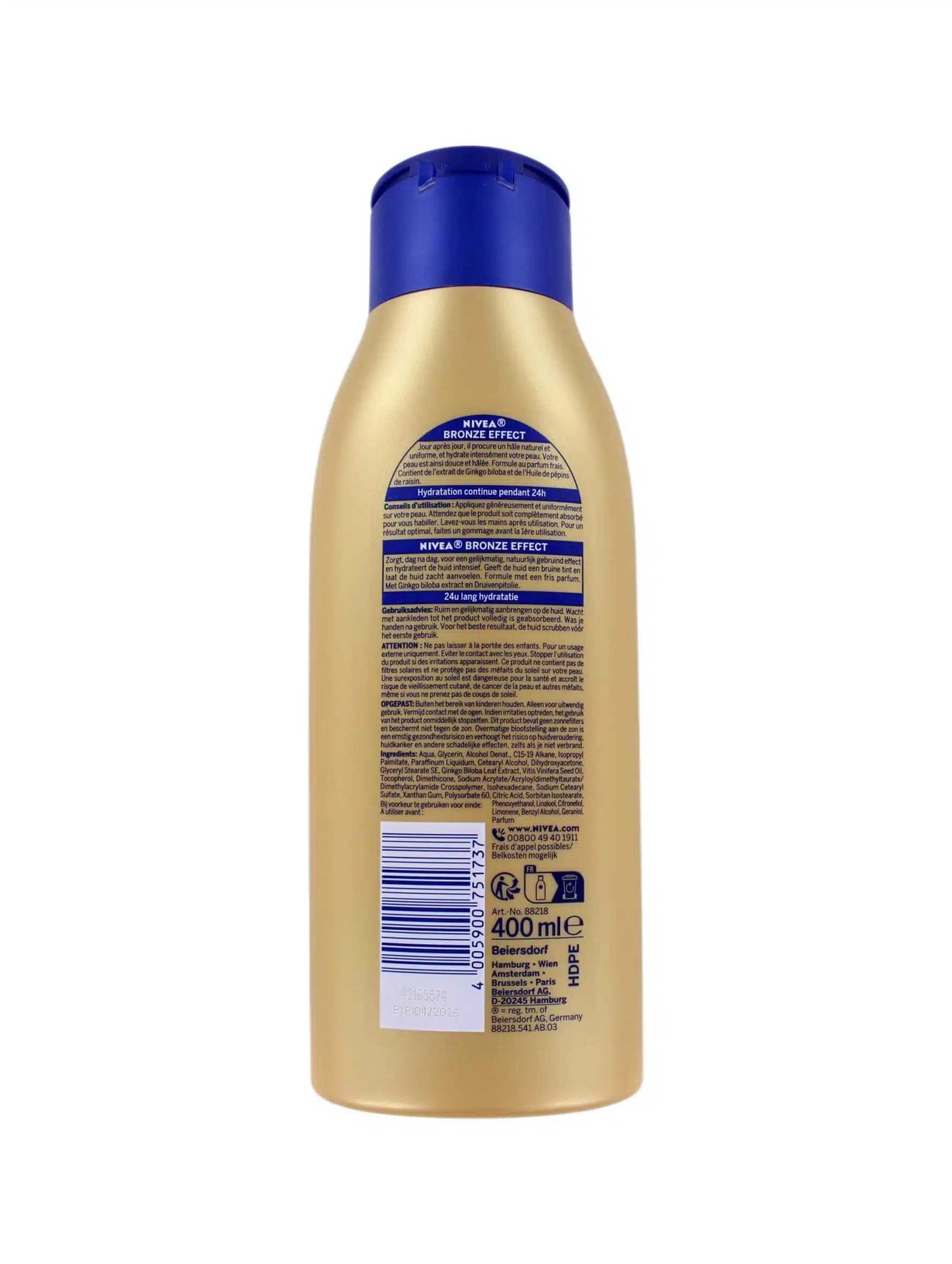 Nivea Bodylotion Bronze Effect Lichte tot Medium Huid, 400 ml