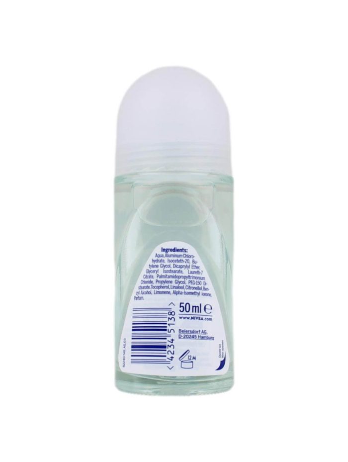 Nivea Deodorant Roller Invisible Black & White Original, 50 ml
