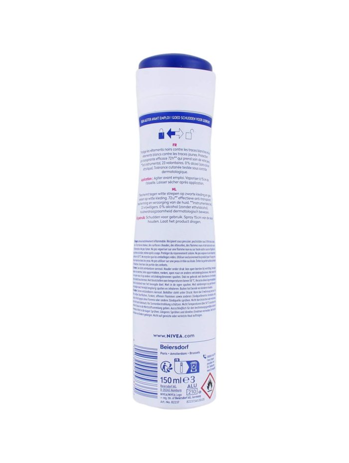 Nivea Deodorant Spray Invisible Black & White Original, 150 ml